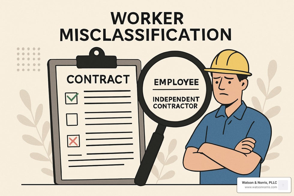 contractor vs employee comparison - worker misclassification