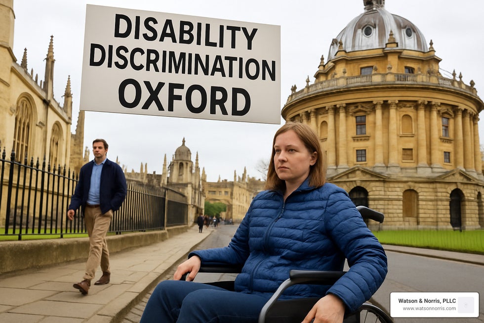 EEOC complaint portal screenshot - disability discrimination oxford