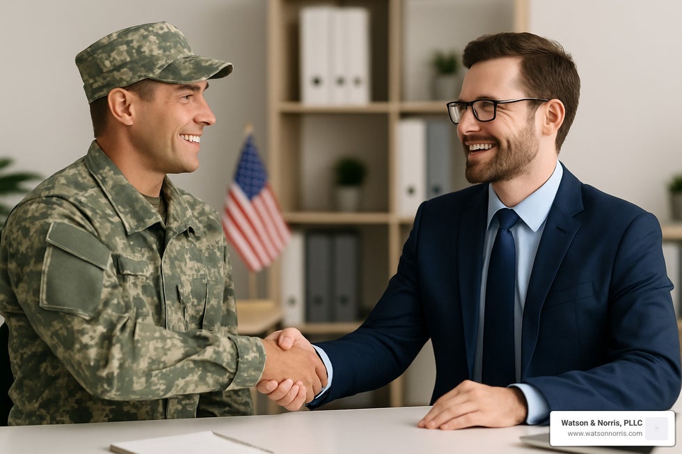 american service member shaking hands with employer - what does userra stand for
