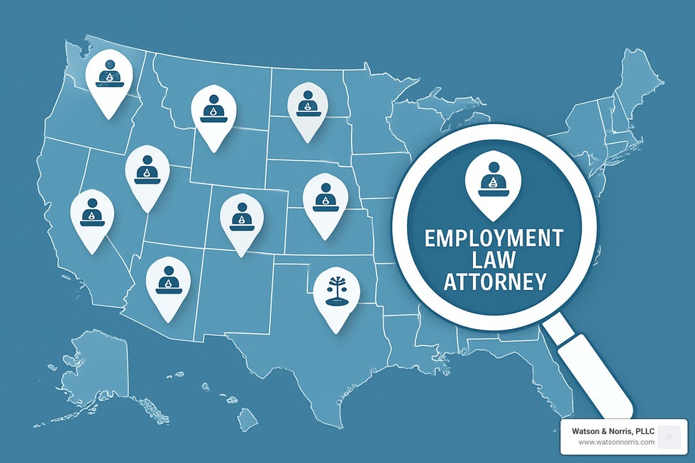 attorney search map - employment law attorney near me