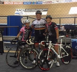 Gerry agnew and other cyclists