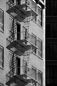 defective fire escapes