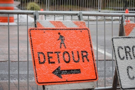 liability for accidents caused by detours