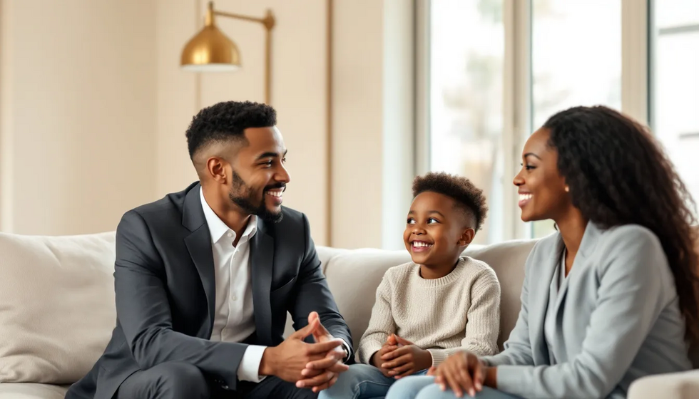 Visual representation of child custody modifications, highlighting family interactions.