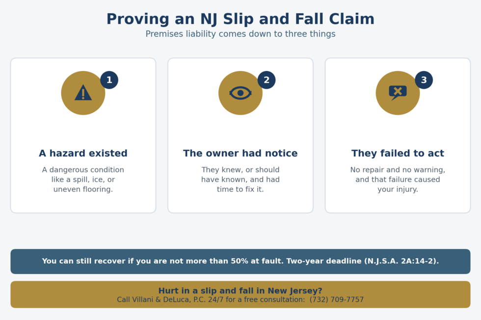 proving an NJ slip and fall claim