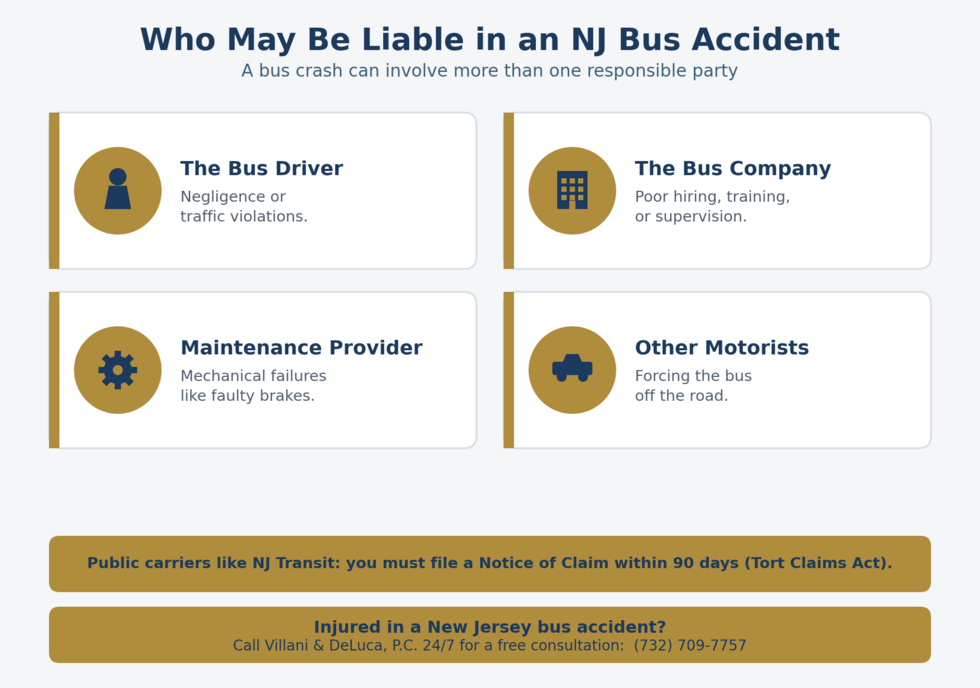 who may be liable in an NJ bus accident