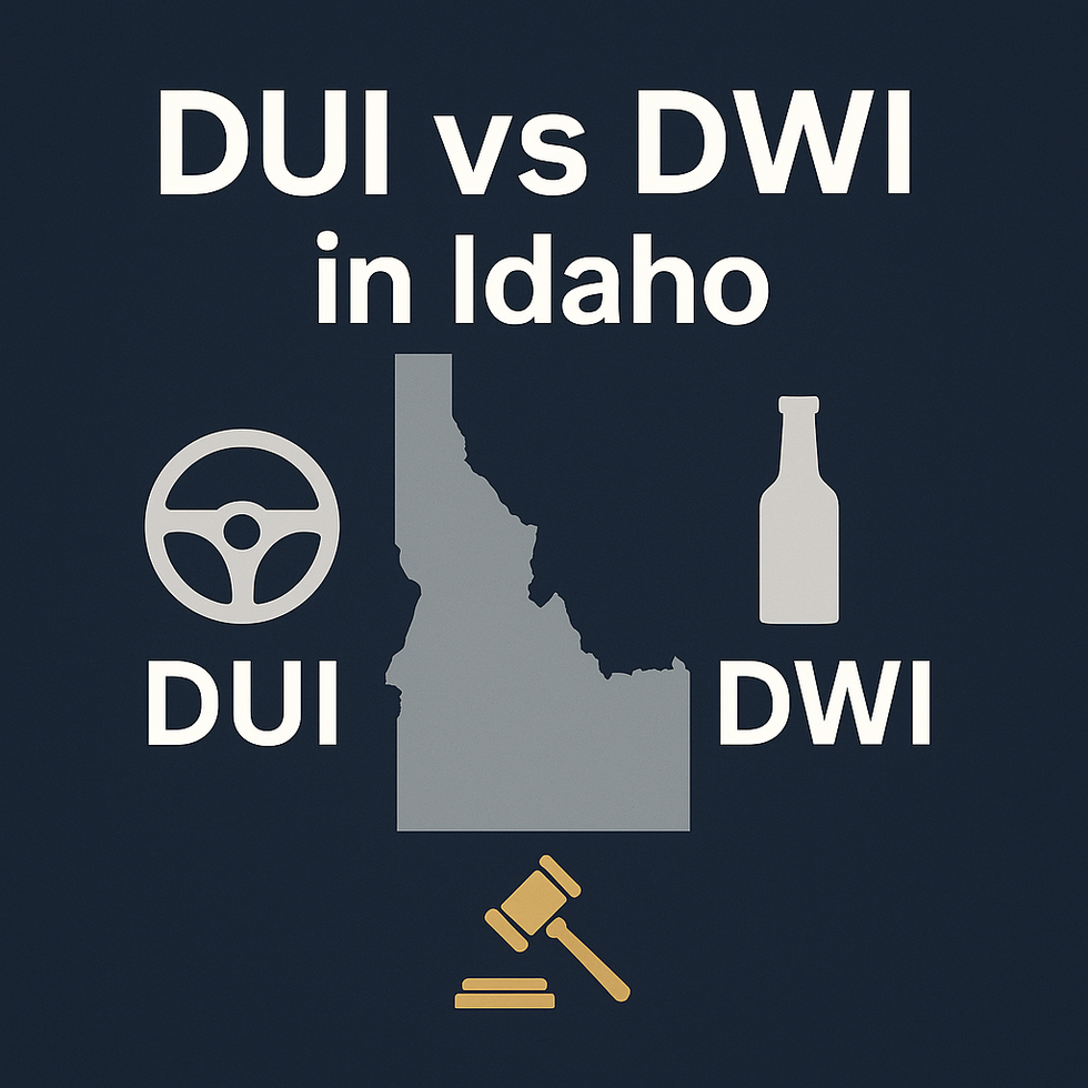 dui vs dwi
