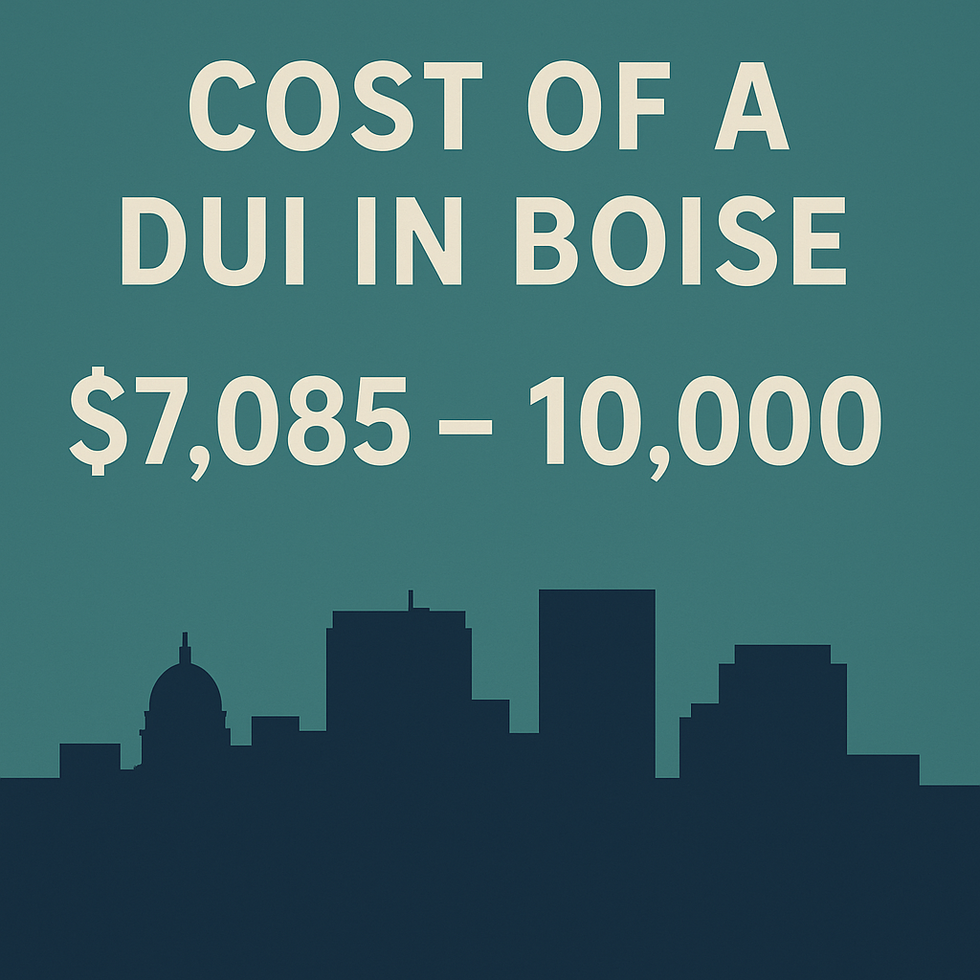 cost of dui in boise
