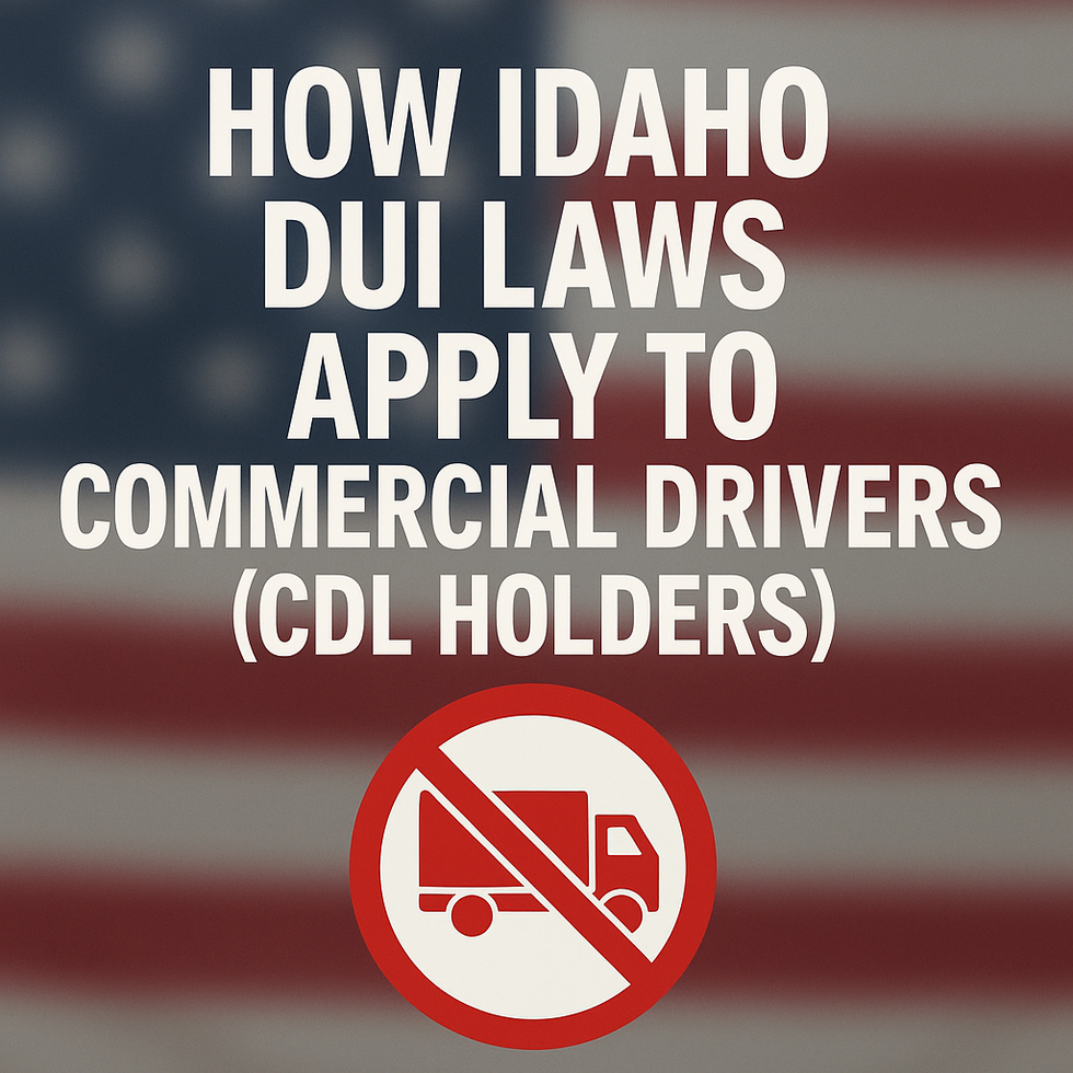 DUI and CDL