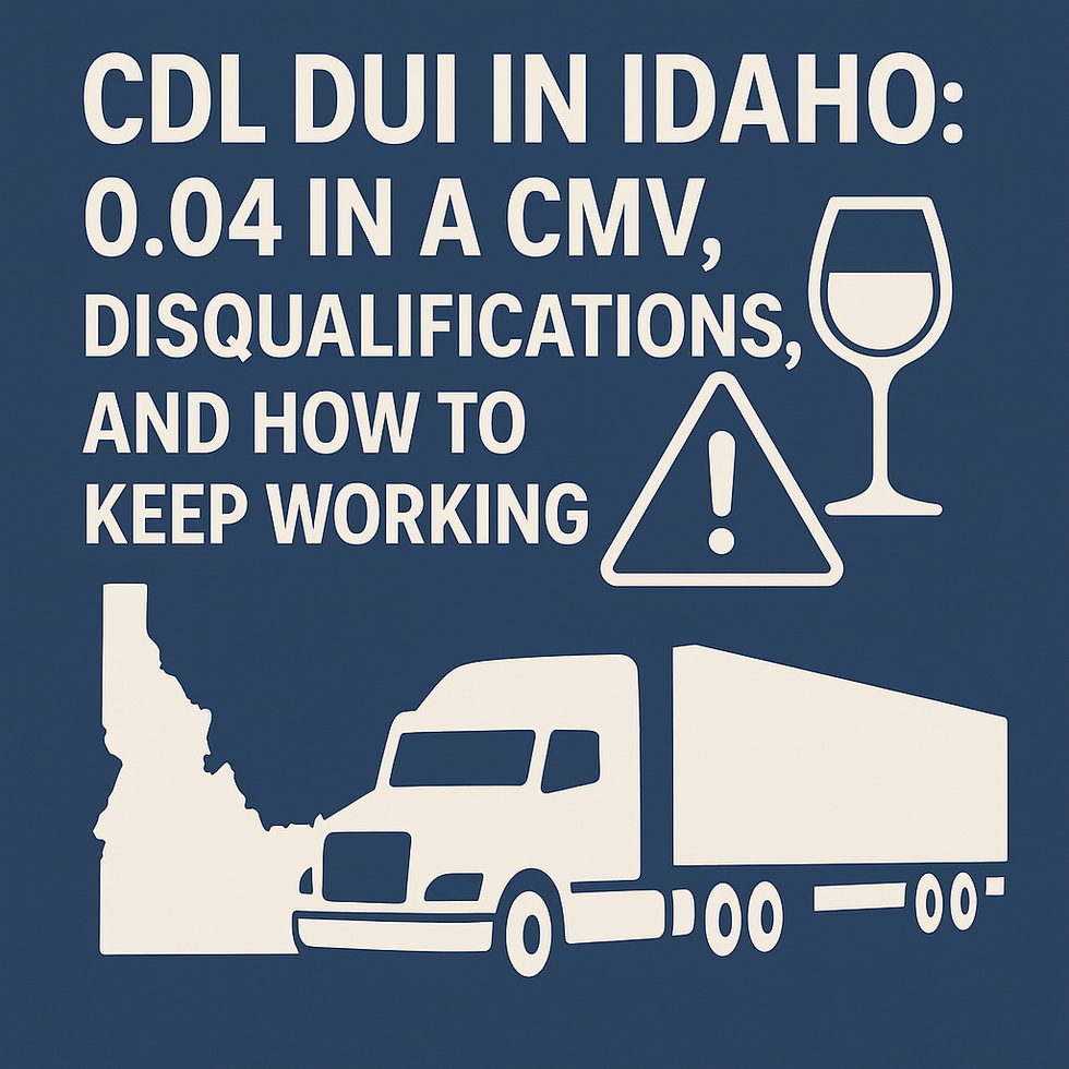 CDL DUIs in ada county