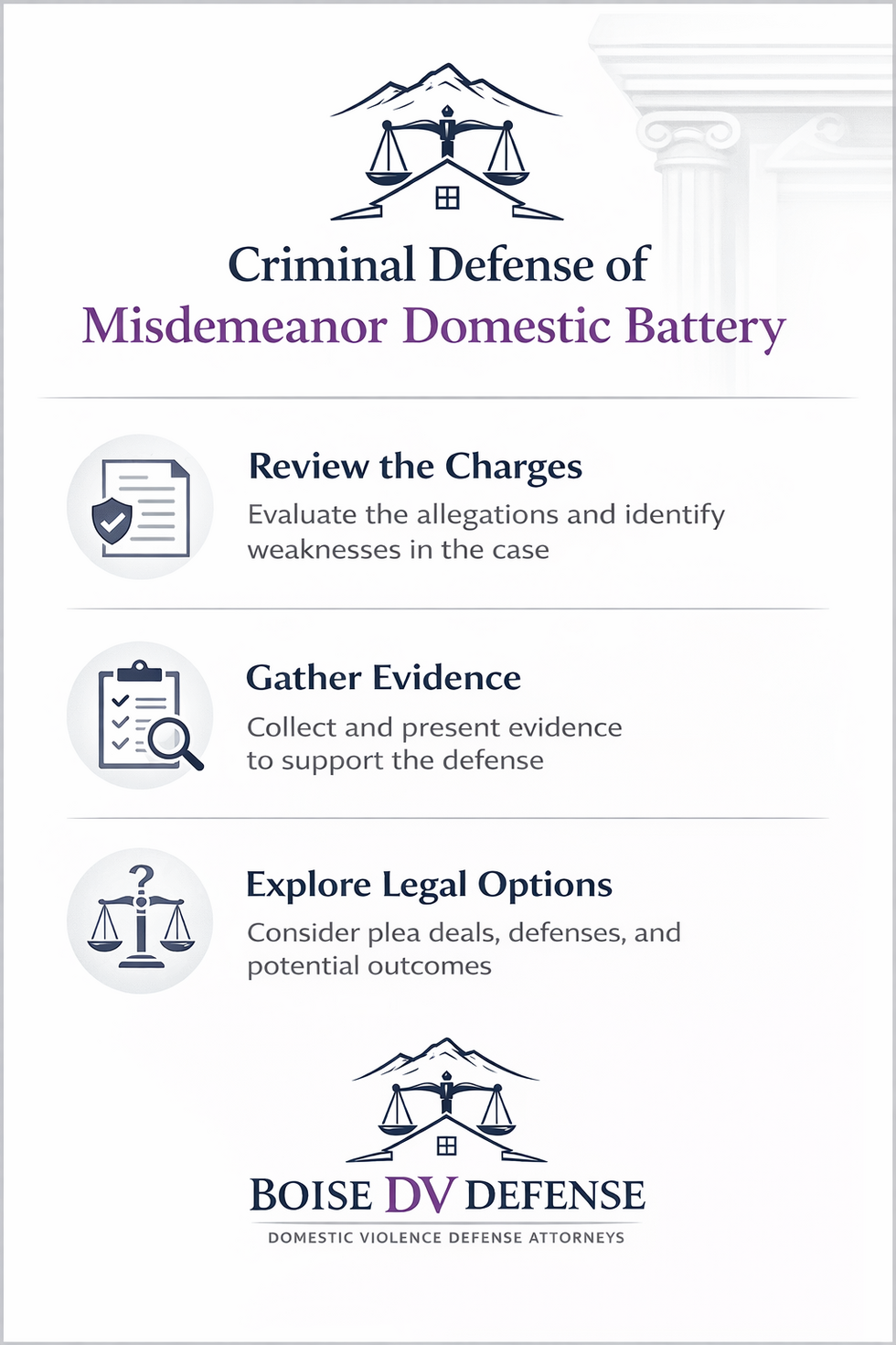 misdemeanor domestic battery criminal defense