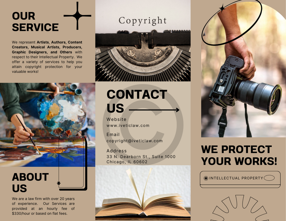 IveticLaw Copyright Brochure