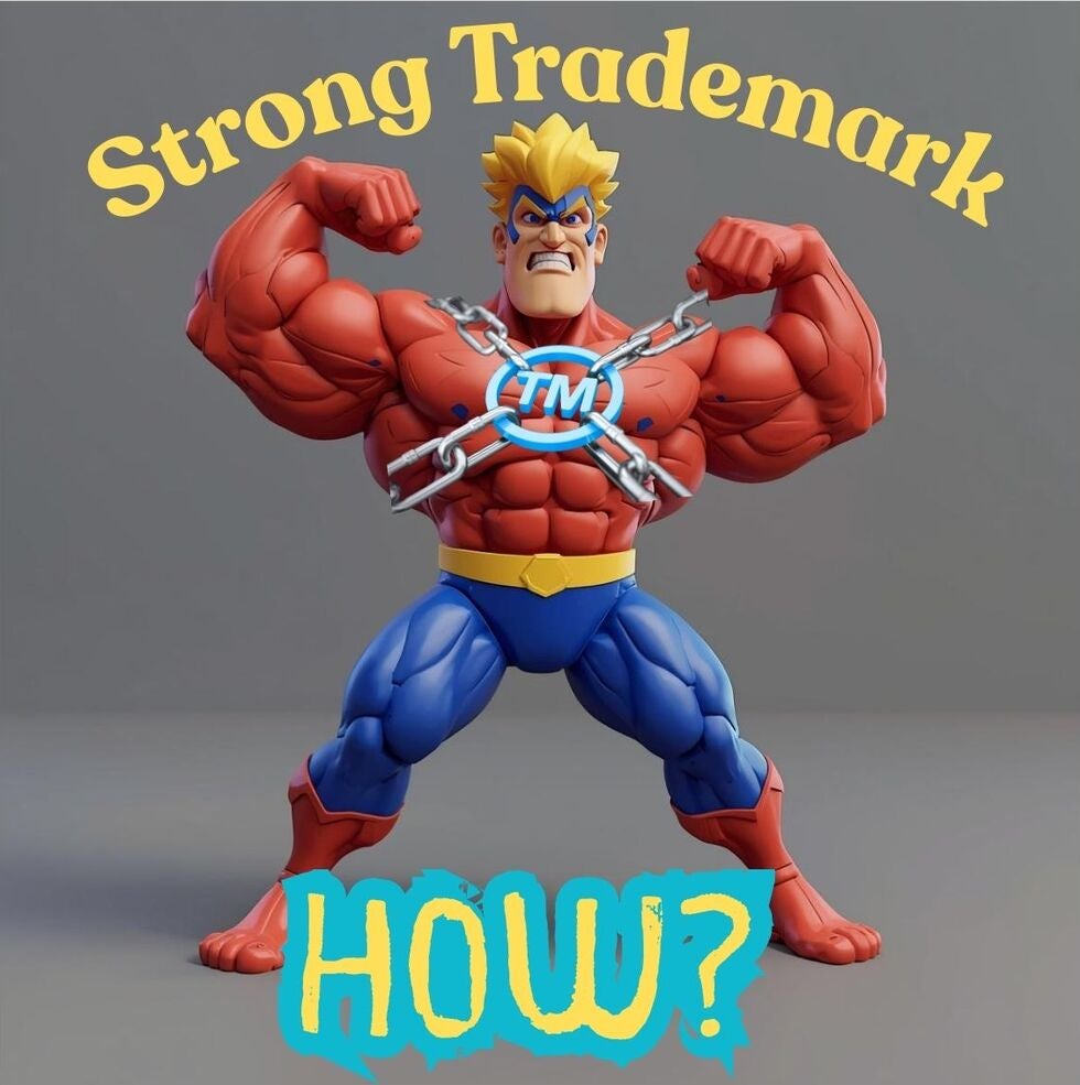 A strong super hero with a trademark symbol on his chest
