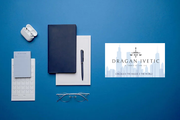 Desk with materials