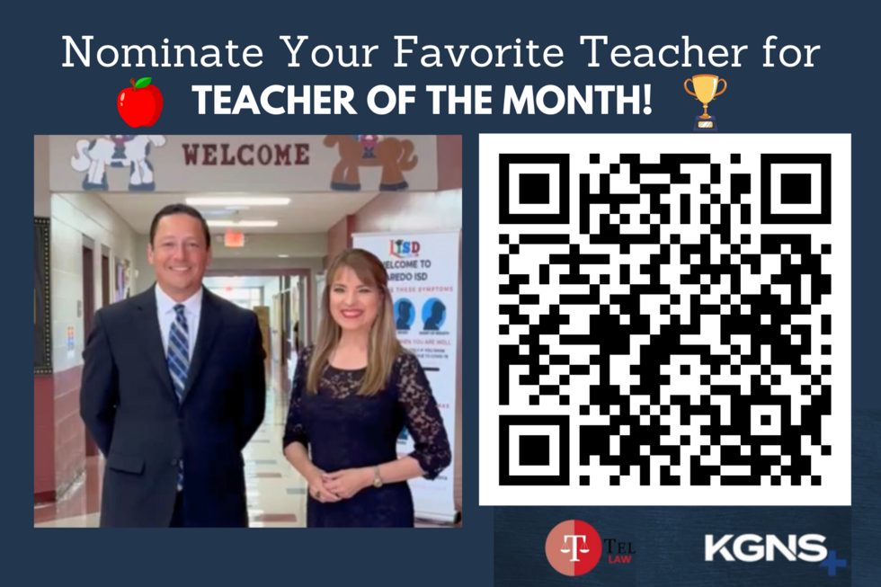 Tellez Law KGNS Teacher of the Month