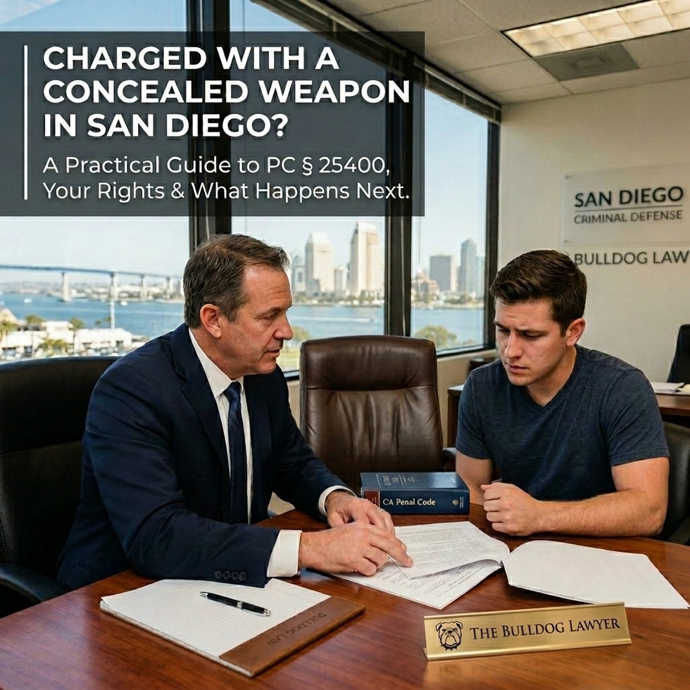 PC § 25400 Concealed Weapon Charges in San Diego: A Guide