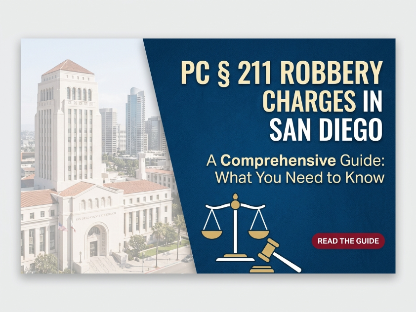 PC 211 Robbery Charges in San Diego What You Need to Know Guide