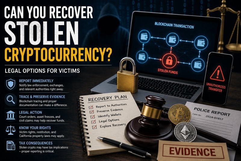 Recover Stolen Cryptocurrency