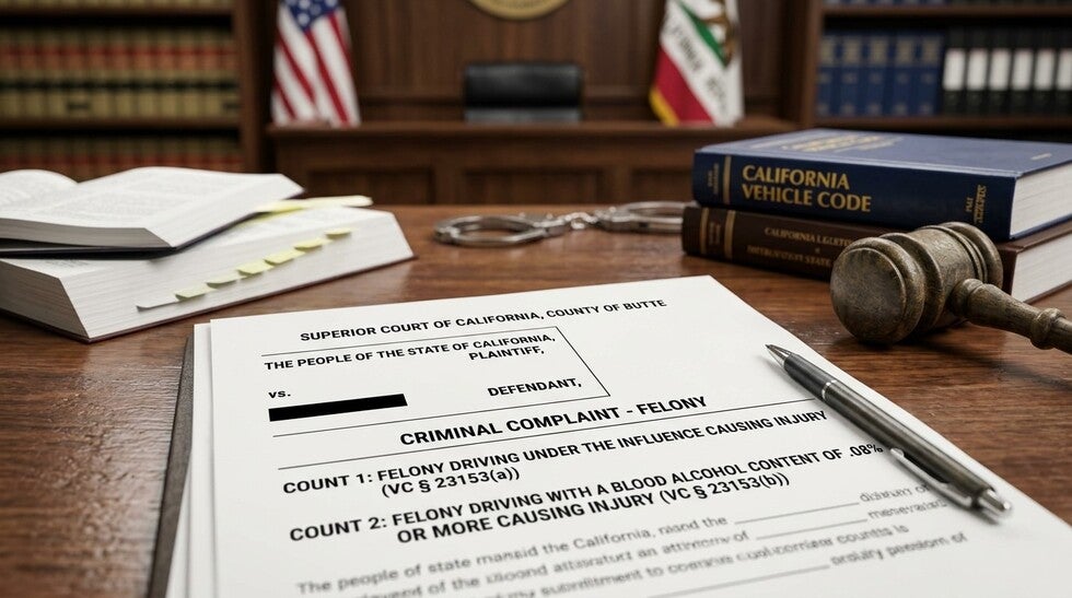 Felony DUI in Butte County