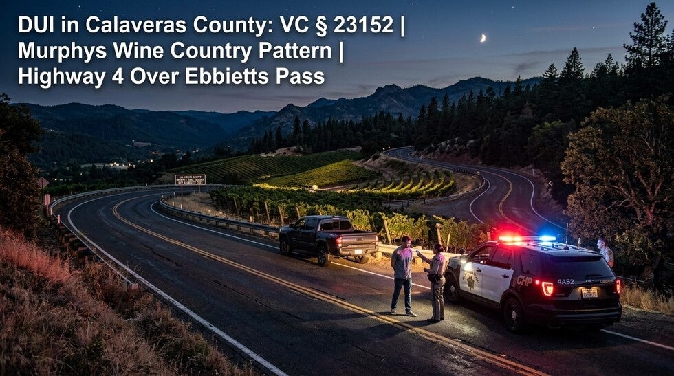 DUI in Calaveras County