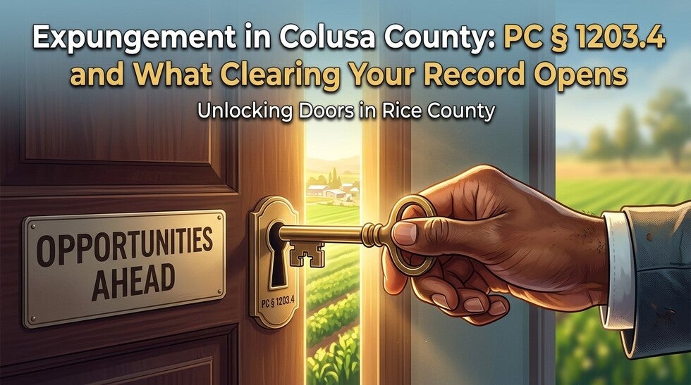 Expungement in Colusa County