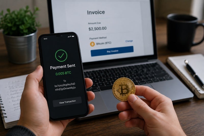 Getting paid in cryptocurrency