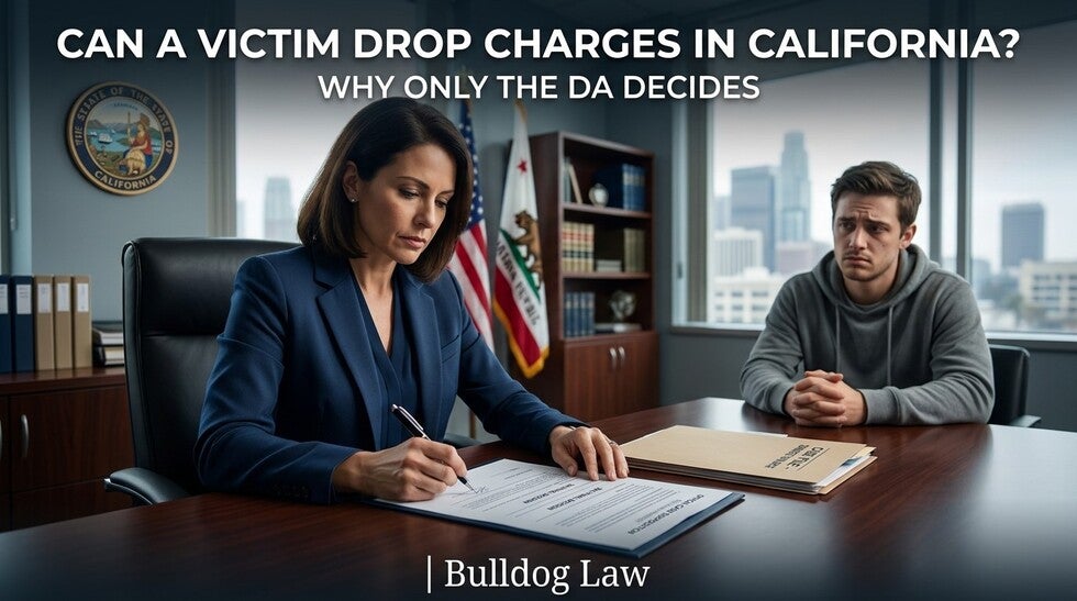 Can a Victim Drop Charges in California