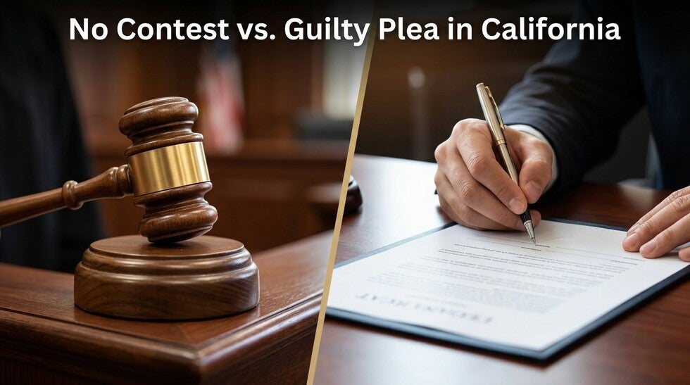 No Contest vs. Guilty Plea in California