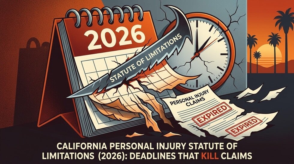 California Personal Injury Statute of Limitations (2026)
