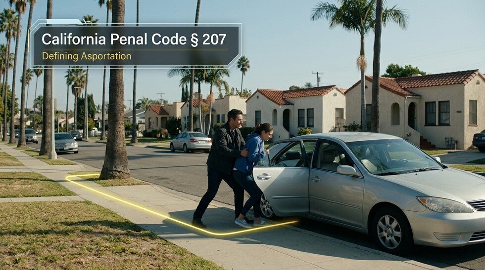 Kidnapping in California (Penal Code § 207)