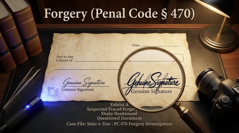 Forgery (Penal Code § 470)