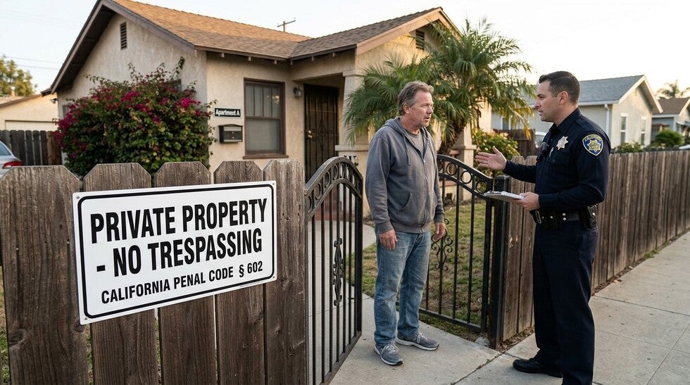 Trespassing in California (Penal Code § 602)