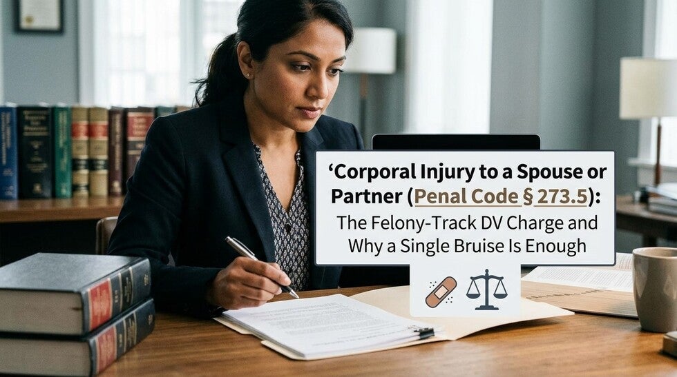 Corporal Injury to a Spouse or Intimate Partner (Penal Code § 273.5)
