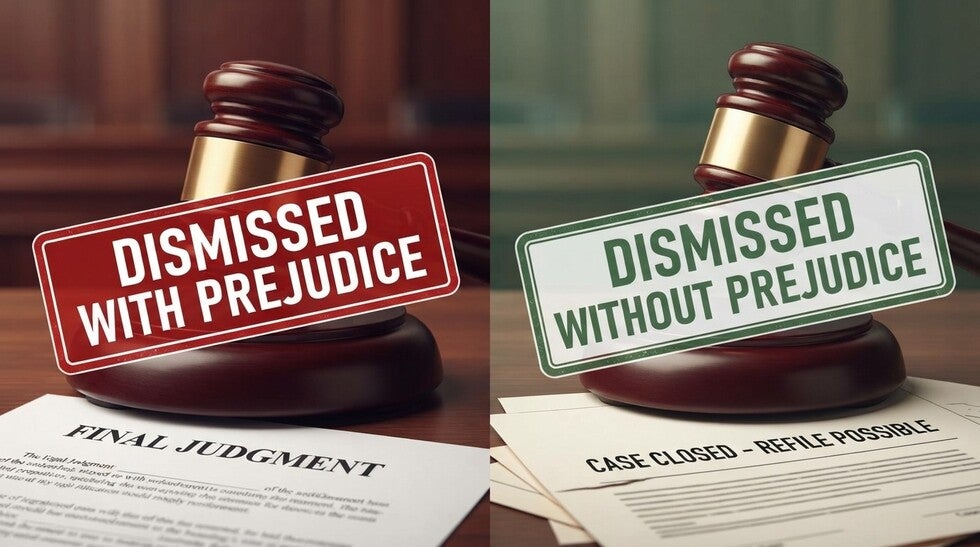 Dismissed With Prejudice vs Without Prejudice