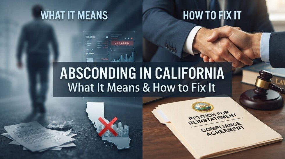 Absconding in California