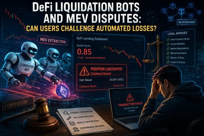 DeFi Liquidation Bots and MEV Disputes