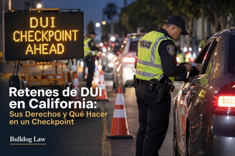 Retenes de DUI en California