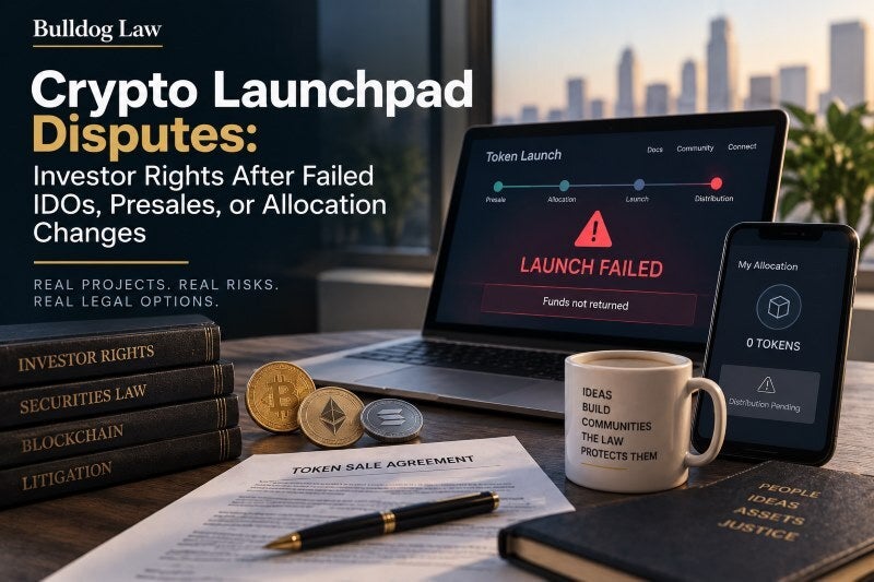 Crypto Launchpad Disputes