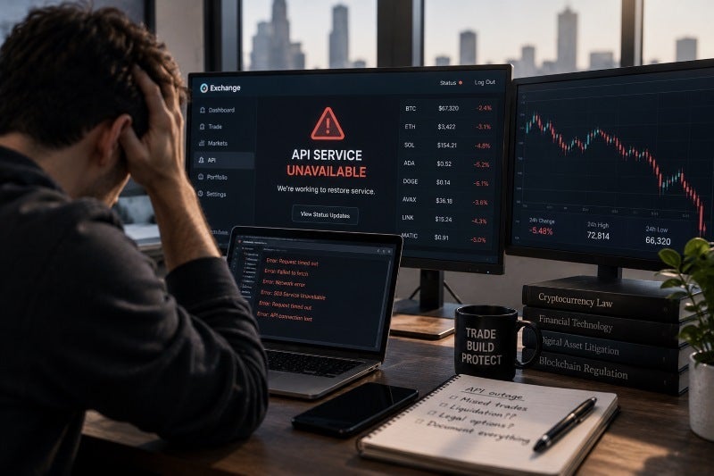 Crypto API Outage Claims