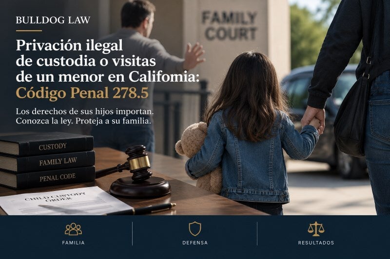 Privacion ilegal de custodia o visitas de un menor en California