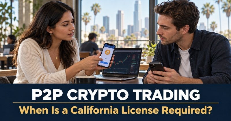 Peer-to-peer crypto trading California