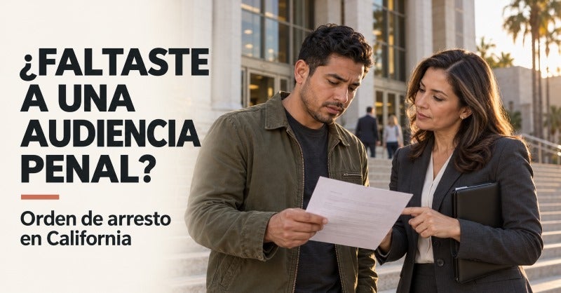 Faltar a una audiencia penal en California