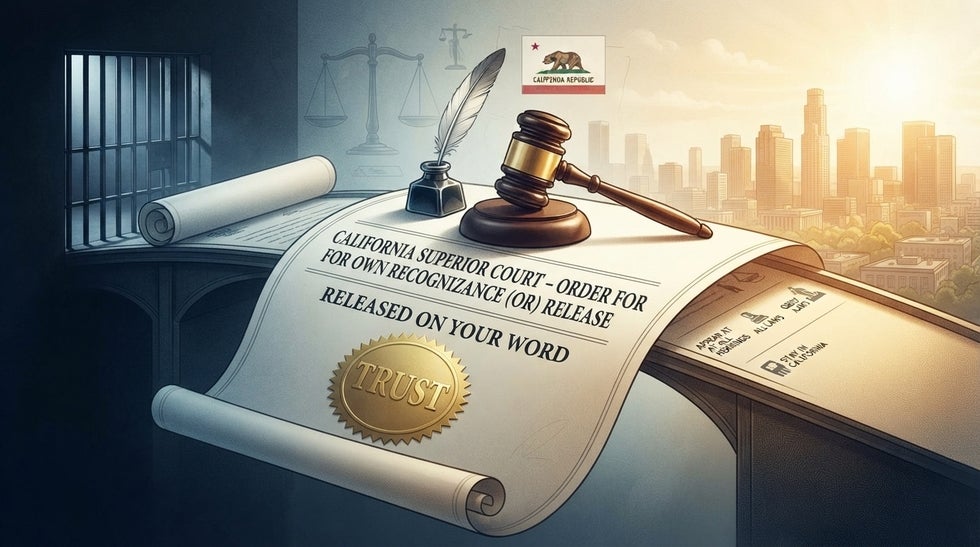 Own Recognizance Release in California