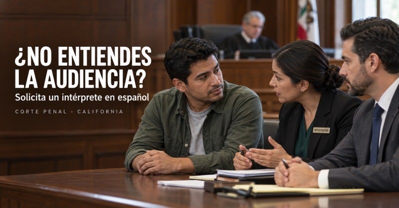 Interprete en espanol para corte penal en California