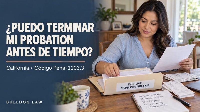 Terminar probation antes de tiempo en California