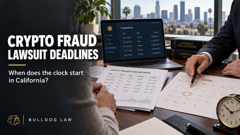 Crypto Fraud Statute of Limitations in California
