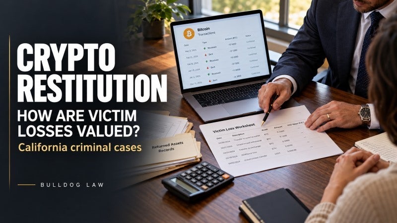 Cryptocurrency Restitution California