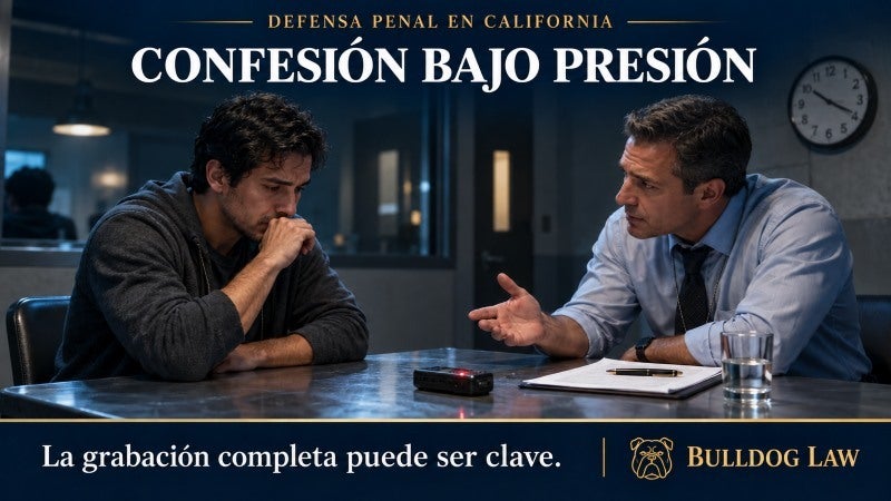 Confesion bajo presion en California 