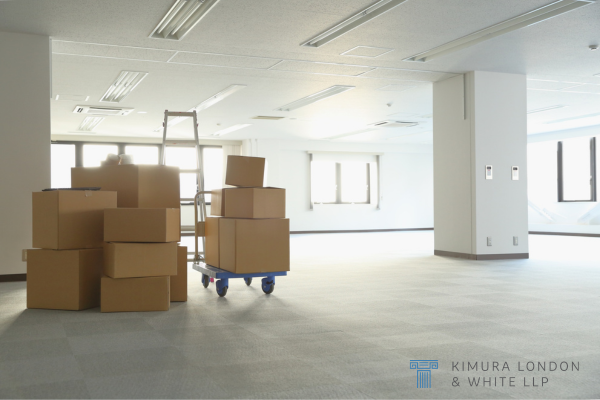 A company packing up getting ready to move their office out of California.