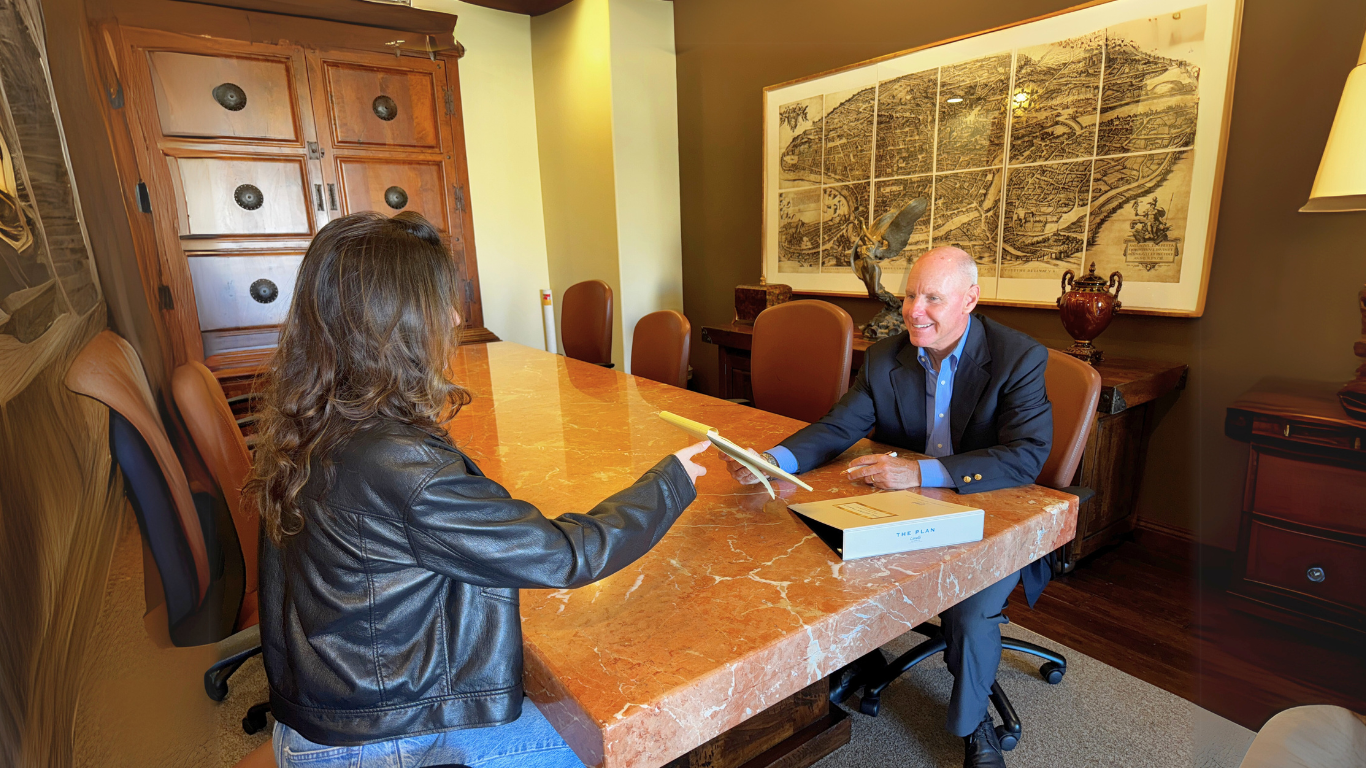 attorney meeting with client